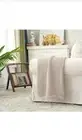 Longhui bedding Chunky 100% Cotton Knit Throw Blanket Lightweight Ivory 60"X80"