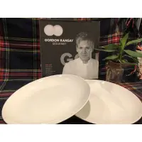 在飛比找蝦皮購物優惠-GORDON RAMSAY 白陶瓷餐盤 27cm 兩入組