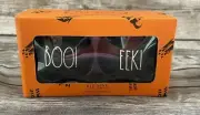 Rae Dunn BOO! and EEK! Cauldron Salt & Pepper Shakers Black and White New