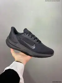 在飛比找Yahoo!奇摩拍賣優惠-耐克Nike Air Zoom Winflo 9 耐克純黑男