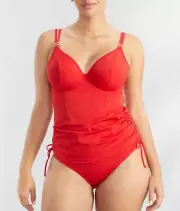 Panache FIERY RED Anya Anya Riva Balconnet Tankini Swim Top, US 34