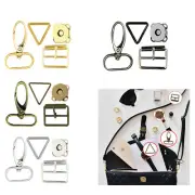 Buckle D Rings Slider Bar Strap Magnetic Clasp Button Accessories