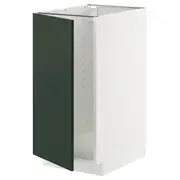 METOD base cab f sink/waste sorting, white/Havstorp deep green, 40x60x80 cm