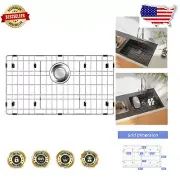 Multipurpose Stainless Steel Sink Grid - 26.2" x 14.2" for Protection & Drying