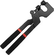 Light Steel Keel Clamp Pliers Tight Bite Punch Pliers Precise Efficient Arc Cutting Punch Strong Connection Ridge Clamp for DIY..(black)