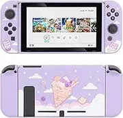 GeekShare Protective Case for Switch, Soft TPU Slim Case Cover Compatible with Switch Console and Game Console (Ice Cream Cat)
