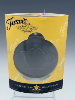 Fiestaware Ornament Teapot HLCCA Member Exclusive Black 2012
