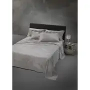 NEW Diesel Wrinkle Stripes Bedsheet Ivory 152x203cm Set 4pce