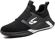 [HLPGZL] Safety Shoes, Men's Lightweight Work Shoes, Women's Non-Slip, Breathable, Steel Cap Shoes, Protective Shoes