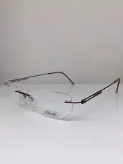 New Silhouette Rimless Eyeglasses Titan Next Generation lll 6604 C. 6079 Red