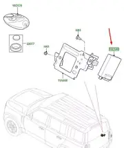 LAND ROVER DEFENDER L663 Radio Remote Control Receiver LR098677 NEW GENUINE