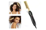 OZNALA Electric Hair Beard Straightener Curler Hot Styling Comb Iron Fast Heated Brush