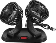 SEWOART Car Cooling Fan Portable Double Head Vehicle Air Circulation Fan Rotatable for Cars Low Noise Energy Efficient Auto Cooling