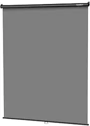 RAUBAY Retractable Pull Down Grey Screen Backdrop - 152 x 220 cm Collapsible Wall-Mount Background for Professional Video Production, Photography, TikTok and Video Conferencing