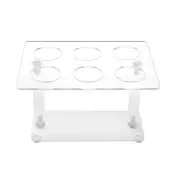 6 Holes Cone Holder Clear Acrylic Ice Cream Stand Cone Cake Stand for Ice Cream