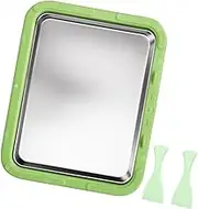 STARTIST Ice Cream Maker Frozen Yogurt Rolls Tray DIY Fun Parent Child Activities Stainless Steel Multipurpose Portable Ice Cream Pan, Green