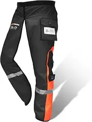 YARDMARIS Chainsaw Chaps, Heavy Duty Chainsaw Protective Apron with Adjustable Belt and Pocket, Forestry Chainsaw Safety Gear One Size Fits All