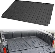 SAUTVS TPE Cargo Bed Mat Liner for Can Am Defender, Rubber Rear Cargo Bed Mat All Weather Protector Slush Liner for Can-Am Defender HD5 HD7 HD8 HD9 HD10 MAX 2016-2024 Accessories