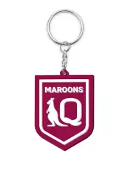 2025 State of Origin QLD Queensland Maroons Rubber NRL Keyring