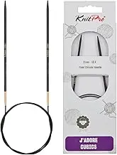 KnitPro J'Adore Cubics Knit Pins - Circular Fixed Knitting Needles - 60cm x 3.50mm, 26-1912104015, Purple