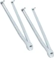 2 Pcs Adjustalbe Face Spanner Wrench, Adjustable Pin Silver