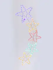 MULTI COLOUR Christmas Motif 5 Stars