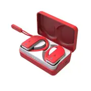 K40 TWS bluetooth 5.0 Earphone Wireless Waterproof HiFi Sport Earbuds Earhooks Binaural Touch Stereo Headphone With Charging Box RED COLOR