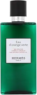 Hermes Eau d'Orange Verte for Unisex Hair and Body Shower Gel, 6.7 Ounce/200ml
