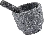 CONGARTENO 1Set Ergonomic Garlic Squeezer Bowl Home Supply for Safe Grinding and Mashing Whole Garlic Imitation Granite Design Comfortable to Use Dishwasher Safe Kitchen Tool