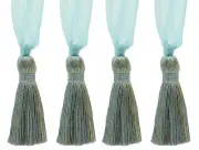 DÉCOPRO Tassel Tieback, Color# VL05 - Light Sand Blue [Set of 4]