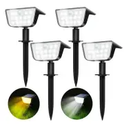 Solar Spot Lights Outdoor Motion Sensor, IP68 Waterproof Solar Landscape Spot...