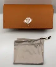 Large Tory Burch sunglasses/eye glasses Magnetic Case and Cleaning Cloth Bag T