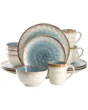 Elama Leann 16pc Stoneware Dinnerware Set