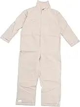 Generic Sandblasting Suit, Canvas Leather Protective Coverall, Long Sleeve Breathable Lightweight Blasting Suit for Painting, Cutting, Polishing