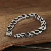 1Pc Solid 925 Sterling Silver Miami Cuban Link Chain Bracelet Fashion Jewelry