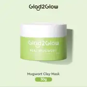 glad 2 glow real mugwort glad2glow Salicylic Acid Acne Control Clay Mask 30gr