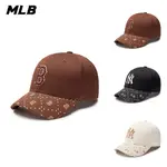 MLB 可調式硬頂棒球帽 MONOGRAM系列 紅襪/洋基隊 (3ACPM093N-三色任選)【官方旗艦店】