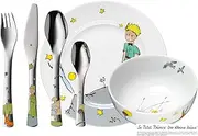 WMF Children's Crockery Set 6-Piece The Little Prince Cromargan 18/10 Stainless Steel Polished Suitable from 6 Years