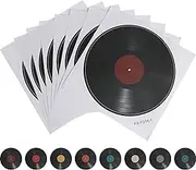 Balacoo 8pcs Retro Record Wall Stickers Decorative Vinyl Records for Room Music Wall Art