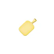 9ct Gold Engravable Dogtag Pendant