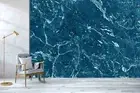 3D Blue Marble Texture Wallpaper Wall Murals Removable Wallpaper 319