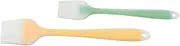 Cooking Grilling Brush Set Silicone Basting Pastry Brush Non-Slip Handle Heatproof Yellow Green