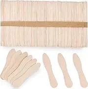 HANSGO 100PCS Wooden Ice Cream Spoons, Mini Tasting Spoons Wooden Small Dessert Spoons Sample Spoons for Crafts Tasting Sampling