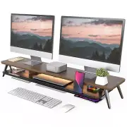 Fenge Dual Monitor Stand, Monitor Stands Riser for 2 Monitors, 42.5 Inch Moni...