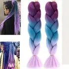 (2 Pack)- 24 Inch Ombre Jumbo Braiding Hair, Jumbo Braid Hair Extensions Long J