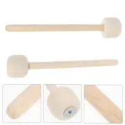 2 Pcs Drum Mallets Sticks Child Snare Wooden Hammer Convenient Handle