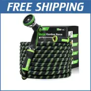 Flexible 25ft Garden Hose - Lightweight & Tangle-Free with Brass Connection