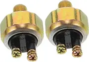 2pcs Brake Light Switch Switches The Switch Front Light Switch Rear Brake Light Brake Lamp Switch Auto Rear Brake Discrotor Hydraulic Pressure Switch Dirt Scooter Light Iron Golden CHILDWEET