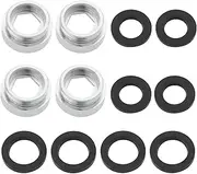 SG Store 4Sets Faucet Adapter Female Thread M24 to Male Thread M22 Tap Adapter Suitable for Aerator Connection to Kitchen Taps Aerator Adapter Silver