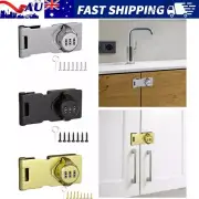 Cabinet Lock Keyless 3Digit Password Combination Hasp Latch Lock Drawer Cupboard